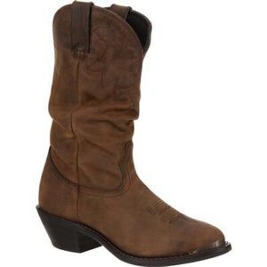 Durango Women’s Distressed Tan Slouch Western Boot